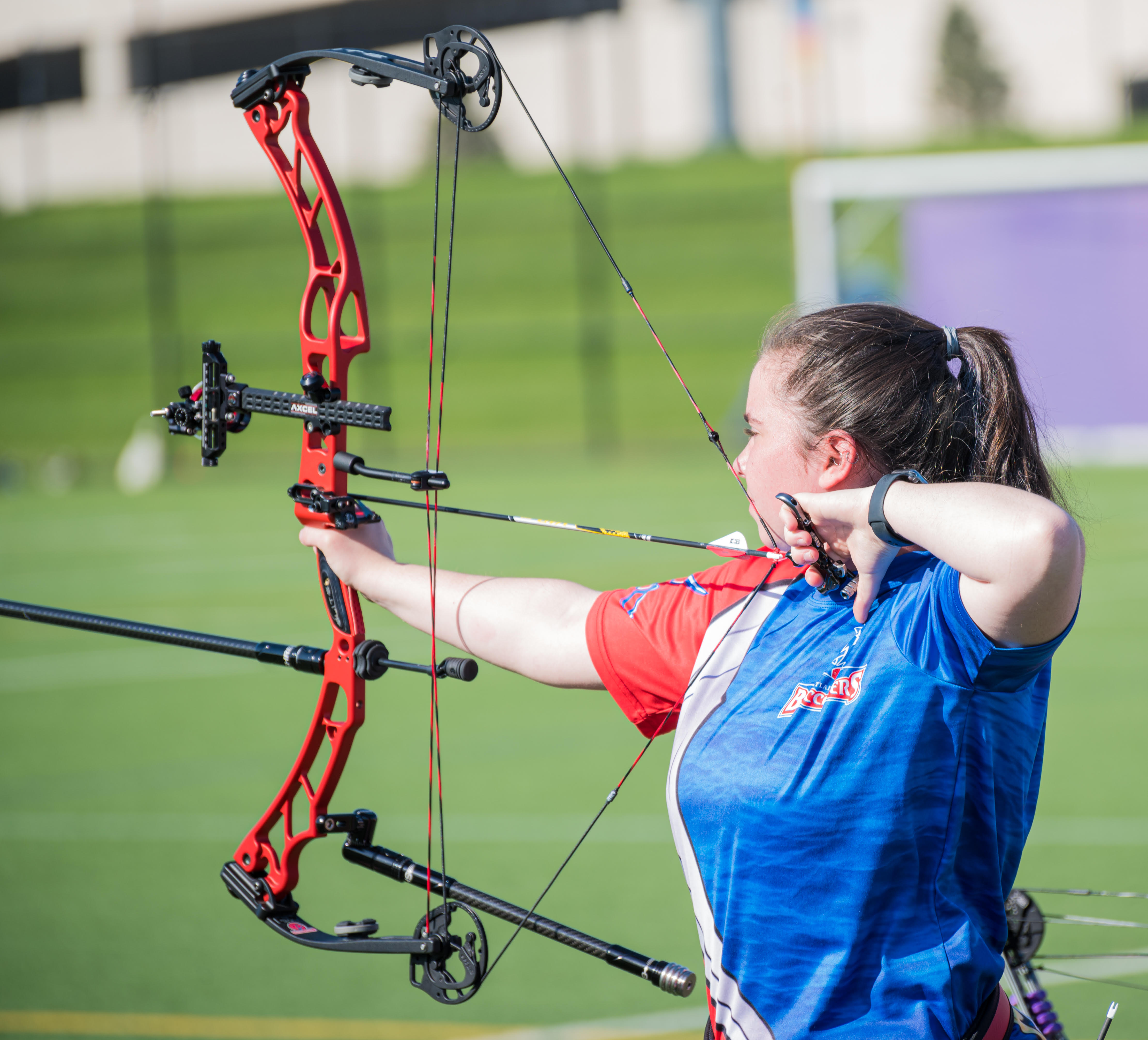 Atlantic Cape archer Jocelyn Geese competes at the 2022 USA Archery Collegiate Target Regionals-East Region at James Madison University April 23 and 24 in Virginia.