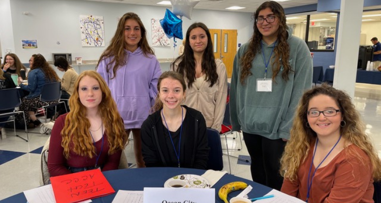 Students from Ocean City High School were among the 90 young women who attended TeenTech 2022.