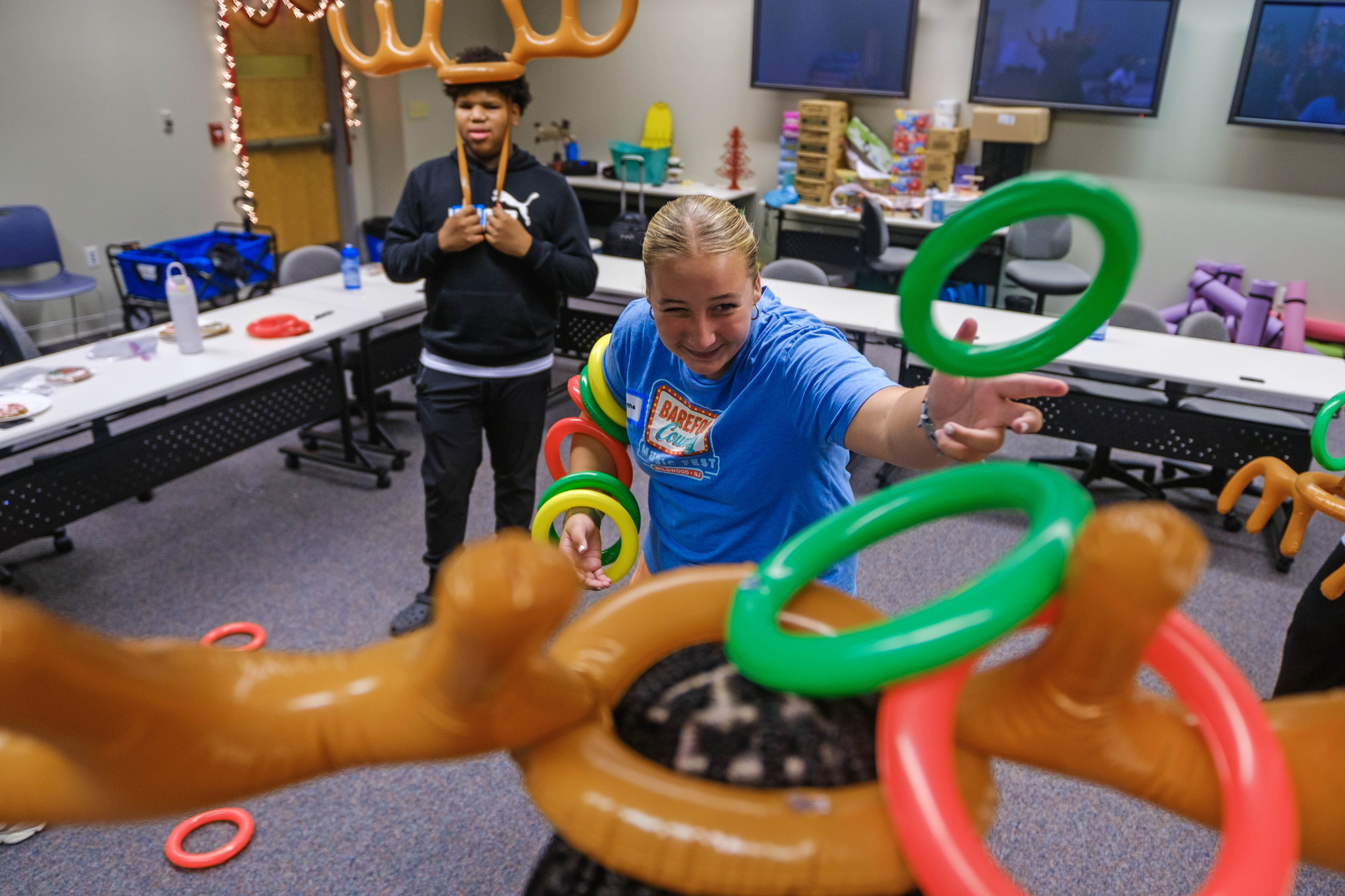 students at the summer camp at the Cape May County campus