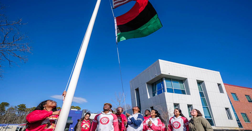 Pan-African flag raising ceremony