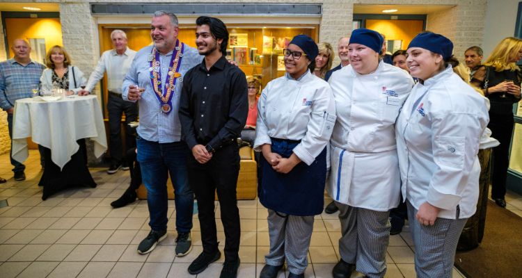Academy of Culinary Arts and Hospitality students receive their scholarships