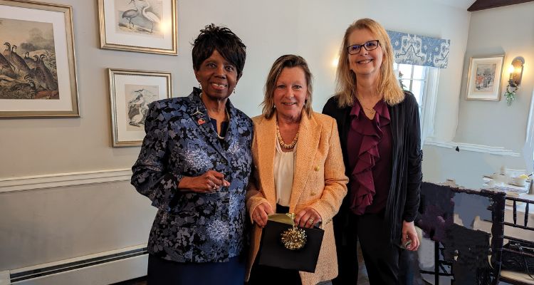 Atlantic Cape President Dr. Barbara Gaba receives her Woman of Achievement Award