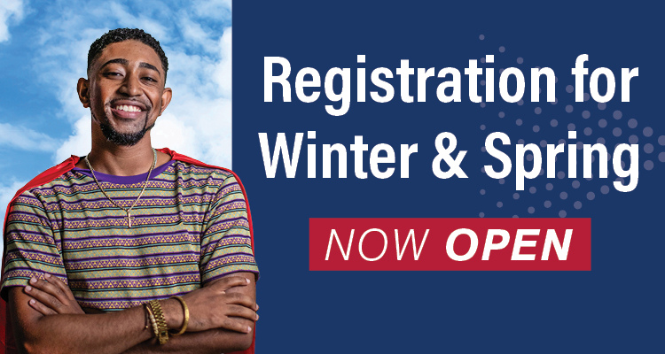 Registration is open for Winter and Spring 2023 classes