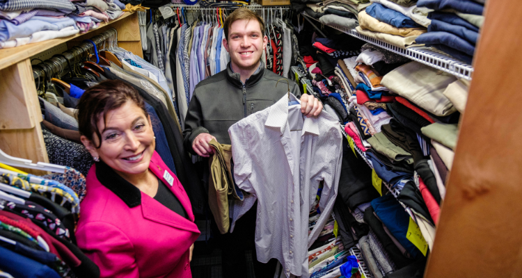 The Campus Closet in C Building on Mays Landing campus