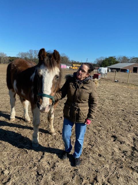 Charlene Maycott with her horse