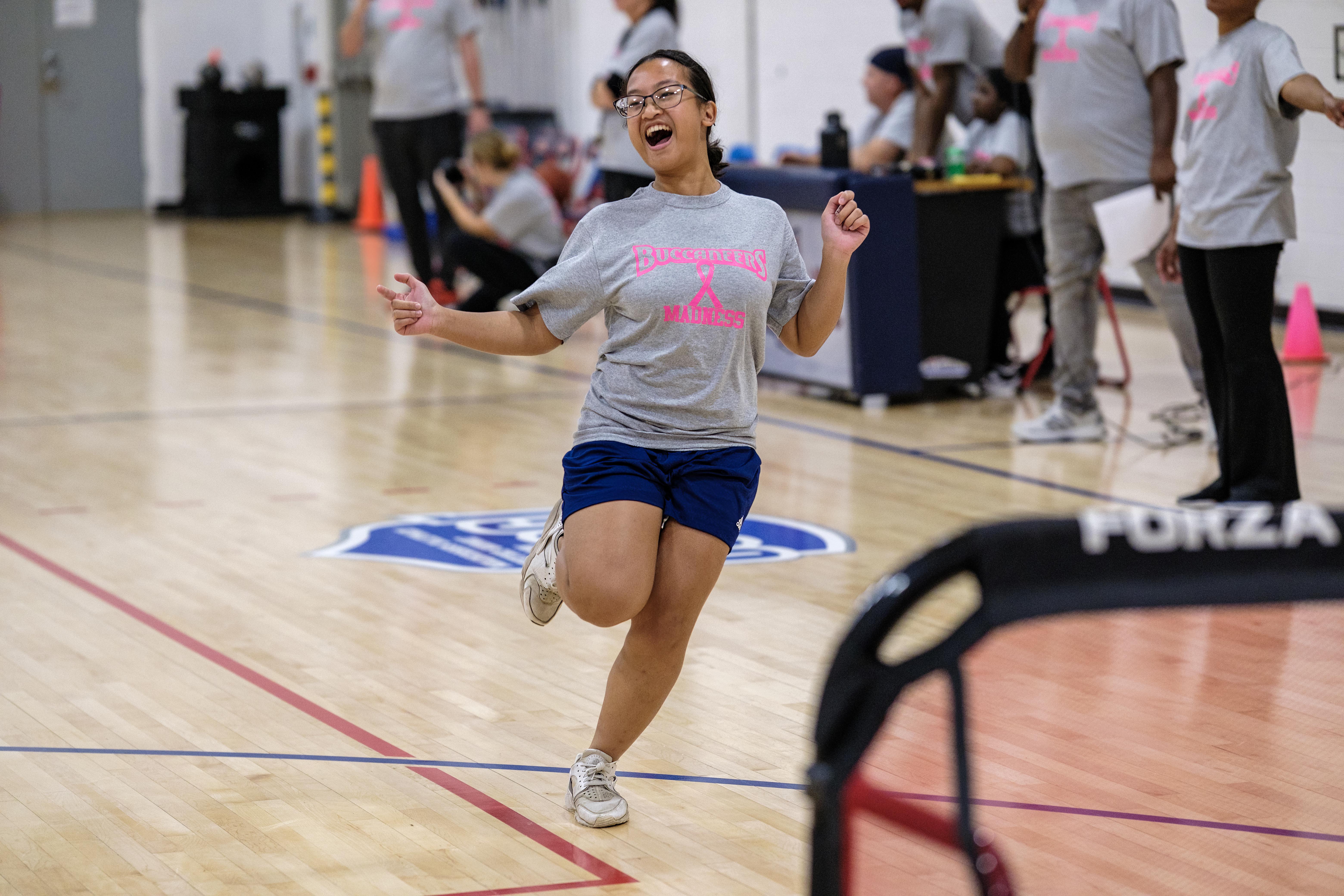 Student exudes excitement at Buccaneers Madness