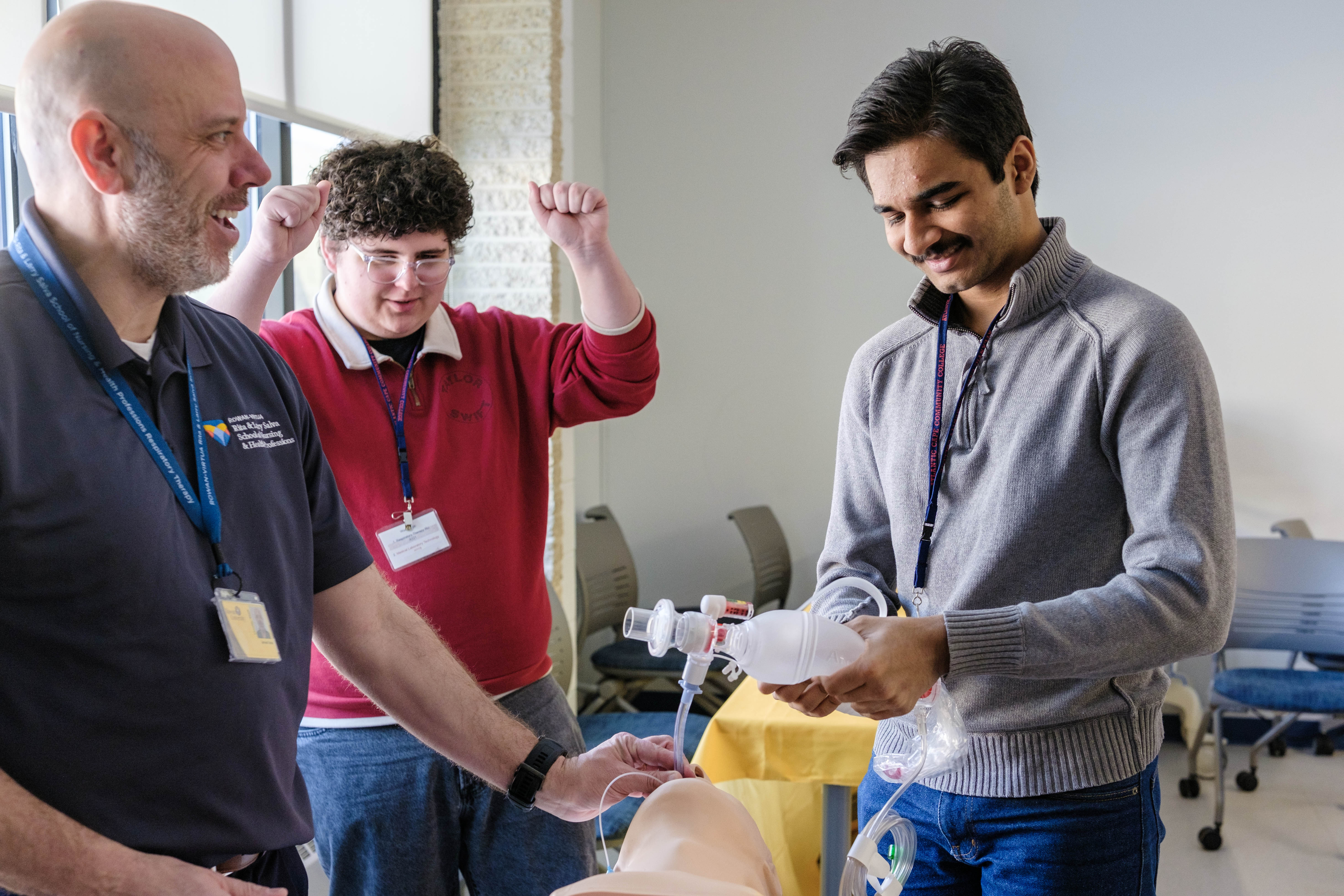 Students during Respiratory Therapy Program session