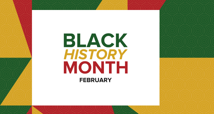 news story headline image that says Black History Month February