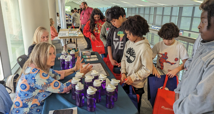 Students from Wildwood Middle School take part in Career Exploration Fair at Atlantic Cape's Cape May campus on May 23