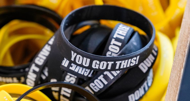 You Got This wristband from World Mental Health Day resource fair in Student Center lobby