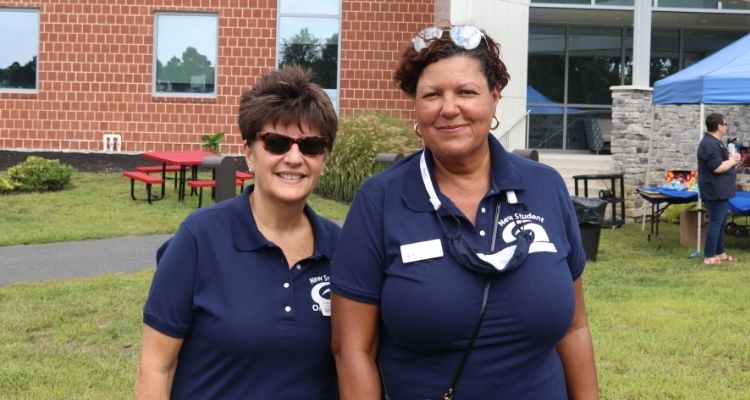Nancy Porfido, Director, Student Engagement & Judicial Officer, and Lisa Givens, Manager, Student Engagement, at Atlantic Cape Community College's Welcome Back Picnic for students Wednesday, Sept. 8.